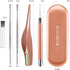 4 Pack Ear Pick with Light, Ear Cleaner Ear Wax Removal Tool Kit for Kids and Adults, Ear Picks Digger & Tweezers & Spiral Spring Ear Spoon Set wi...