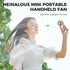 Mini Portable Handheld Fan,Personal Small Fan with hook,3 Speeds Adjustable Powerful USB Rechargeable, Handheld,Desk for Travel,Office,Room,Outdoo...