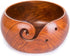 Joyeee 6.3 Inches Yarn Bowl, 1 PCS Crafted Knitting Yarn Storage Bowl with Carved Holes, Yarn Holder for Knitting and Crochet Yarn Knitting Access...