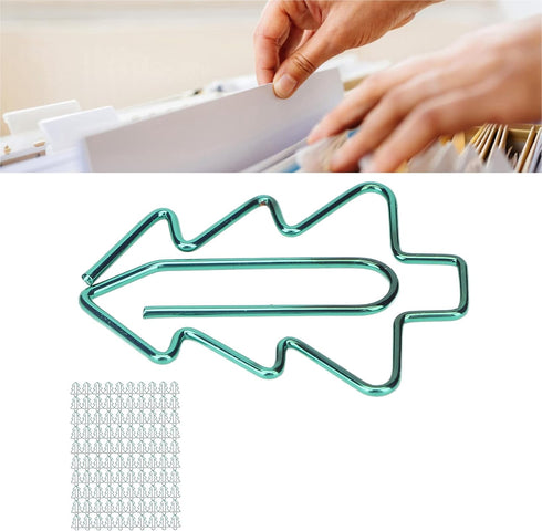 Tree Shaped Paper Clips,100Pcs Mini Cute Hollow Paperclips Electroplated Metal Office Clips for Document Sorting Organizing...