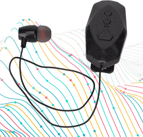 Jectse Retractable Headphones, Collar Clip Earpiece HiFi Stereo Business Headphones with Power Display, Single Headphone for Office Trucker Driver...