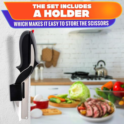 Vegetable Chopper Kitchen Scissors - Vegetable Scissors Food Cutter Quick Vegetable Cutter Knife Fruit Cutter Tools - Vegetable Slicer Food Choppe...