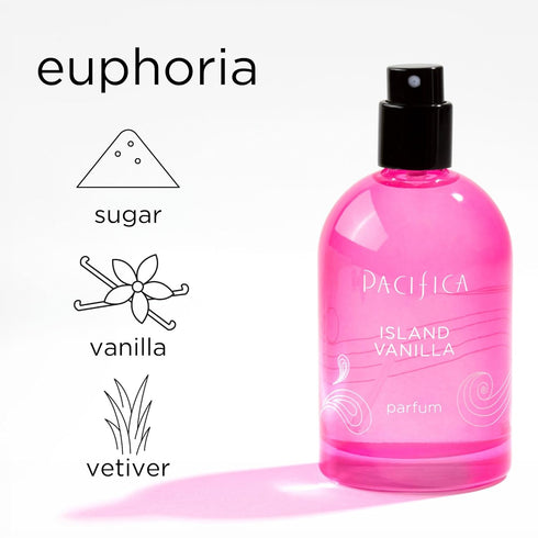 Pacifica Beauty Island Vanilla Spray Perfume, Natural & Essential Oils, Sugar, Vanilla, Jasmine, Eau de Toilette, 2 oz...