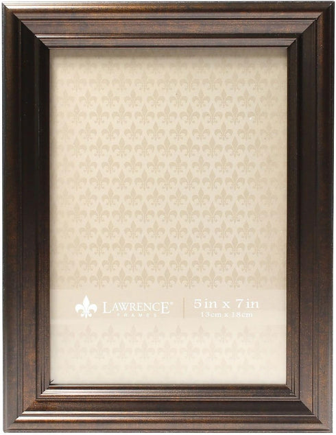Lawrence Frames 535557 Bronze 5x7 Classic Detailed Oil Rubbed Picture Frame...