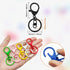 30Pcs Lobster Claw Clasps Keychain for Jewelry Making,Colorful Metal Lobster Clasp Swivel Trigger Clips with Swivel Clasps Hook Clips Flat Split K...