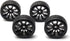 1/10 RC Drift Wheels 12mm Plastic RC Drift Tires & Black 10 Spokes Wheel Rims Pack of 4...