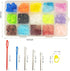 300 Pcs Stitch Markers,15 Colors Knitting Crochet Locking,15 Pcs Large Eye Blunt Sewing Needles with Storage Box...