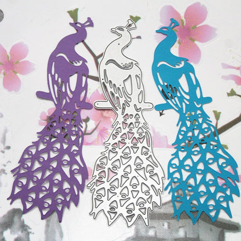 Peacock Metal Cutting Dies for Card Making, Animal Die Cuts Stencil Embossing Tool for DIY Scrapbooking, Craft Paper, Album Decorations...