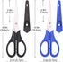 6.5in Multipurpose Scissors, Stainless Steel Sharp Shears for Office Home School Students Household General Use Craft Supplies - 2 Pack...