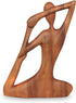 NOVICA Brown Suar Wood Yoga Sculpture, 7.75" Tall 'Yoga Stretch'...