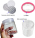 8 Pack 4 oz Empty Plastic Jars with Lids,Wide-mouth Clear Storage Containers, Empty Round Clear Plastic Jars with Lids and labels for Body Butter,...