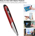 lychee Rechargeable Pocket Pen Mouse, Left/Right-Handed Wireless Optical Ergonomic Mouse with Stylus Function RGB Backlit Type-C & Micro USB Adapt...