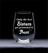 Only the Best Sisters Get Promoted to Aunt Stemless Wine Glass - Sister, Aunt Themed Gift for Women - 17 oz....
