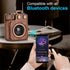 Retro Bluetooth Speaker with FM Radio, Wireless, Stereo Sound, Bluetooth 5.1, USB-C, Bass, AUX&TF-Card Input, Portable Bluetooth Speaker for Home,...