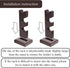 ChampWe Wizard Wand Display Stand Wooden Magic Wands Holder 3 Tiered for Collection Brown...