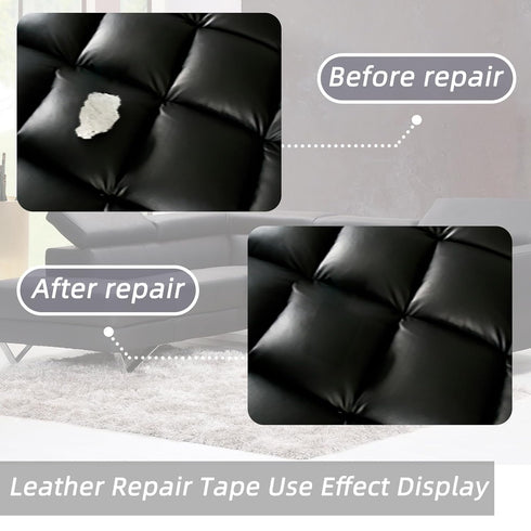 Self Adhesive Leather Repair Patch 8x11 inch,2 Pcs Leather Repair Tape for Furniture,Self Adhesive Leather Repair Patch for Sofa,Couches,Office Ch...