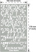 Aleks Melnyk No.34 Metal Stencils, Pyrography, Wood Burning kit 3 PCS Templates, Letters Stencils for Engraving Wood and Patterns, Alphabet and Nu...