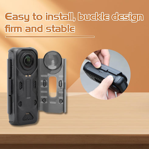O'woda Protective Case for Insta360 X4, Integrated Protective Cover for Camera Body Lens Dustproof and Scratch-resistant for Insta360 X4 Accessori...
