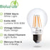 Bioluz LED 92 CRI E26 LED Bulb 60 Watt Dimmable Edison Bulbs Warm White Clear Pendant Light Bulbs UL Listed Title 20 High Efficacy Lighting 6-Pack...