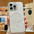 for iPhone 15 Pro Case Compatible with MagSafe,Cute Magnetic Hard Back Shockproof Women Phone Case for iPhone 15 Pro 6.1"- White Pearl Tort...
