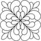 Quilting Creations Adante Feather Block Quilt Stencil, 7"...