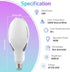 ORALUCE Super Bright LED Light Bulb 40W, ED90 E26 LED Bulb 500W Equivalent, 4000K Neutral White 4800LM, Garage Light Bulb Energy Saving Outdoor fo...