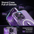 Magnetic Case for iPhone 14 Pro Case with Screen Protector, (with Slim Kickstand + Camera Protector) Compatible with Magsafe Shockproof Crystal Cl...