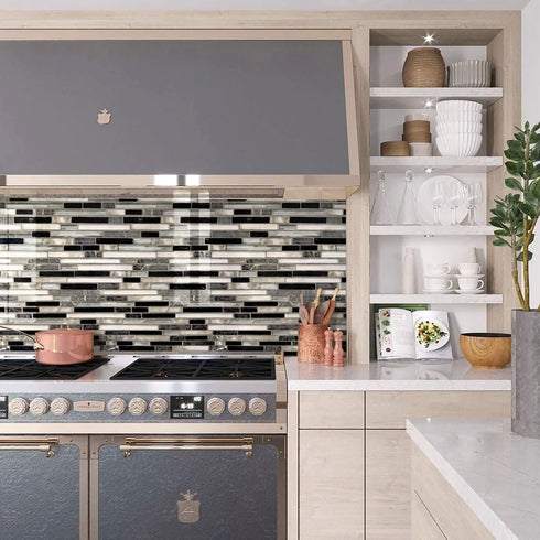 Livebor Peel and Stick Wallpaper Kitchen Backsplash Wallpaper 17.7inch x 118.1inch Tile Contact Paper Kitchen Wallpaper Peel and Stick Bathroom Wa...