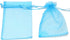 50Pcs 6x8 inches Sheer Organza Bags, Jewelry Drawstring Pouches Wedding Party Christmas Favor Gift Bags (Lake Blue)...