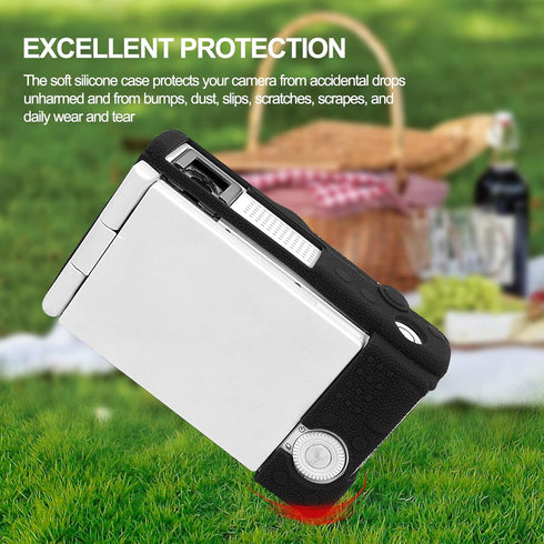 ZV-1F Camera Case, Soft Silicone Rubber Protective Cover Skin for Sony ZV1F/ZV-1 II/ZV-1M2/ZV-1 Mark II Vlog Camera, Slim Fit Body Skin DSLR Camer...
