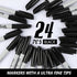 Ultra Fine Point Black Permanent Markers, 24 Pack Ultra Fine Point Black Permanent Marker set, Works on paper, Plastic, Stone, Glass, Metal...
