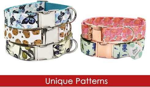 Dog Collar and Leash Set, Classic Dog Collar Soft Comfortable Adjustable Collars for Dogs...