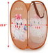 WEI LONG Mesh Popup Hamper-Foldable Lightweight Basket for Washing-Durable Clothing Storage for Kids Room,Students College Dorm,Home,Travel & Camp...