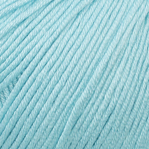 5 Ball 100% Mercerized Cotton Total 8.8 Oz. Each 1.76 Oz (50g) / 147 Yrds (135m) Super Soft, Dk Light Baby Yarn, Light Blue - 123...