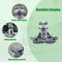 Zen yoga frog meditation frog miniature statue slimming frog fitness frog garden statue frog decoration for lawn & garden decoration (premium gray...