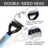 Pet Grooming Brush - Shedding Comb & Dematting Tool for Dogs & Cats, Double Sided Shedding Undercoat Rake for Dog Grooming, Extra wide Shedding Br...
