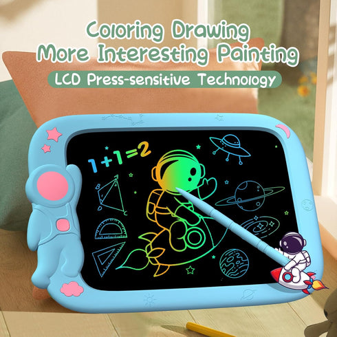 LCD Writing Tablet for Kids 9 Inch Erasable Drawing Tablet Reusable Colorful Drawing Pad for Kids Educational and Learning Toddler Toys for Boys G...
