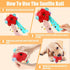 Dog Snuffle Ball-Interactive Puzzle Dog Toys Encourage Natural Foraging Skills Slow Feeder for Training and Stress Relief, Cloth Strip Hiding Food...