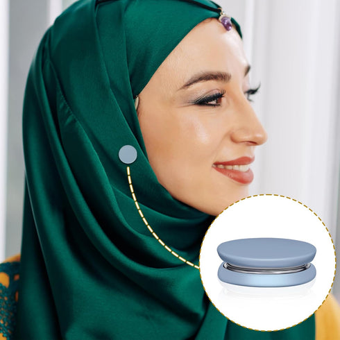 8pcs Strong Magnetic Hijab Pins, Multi-Purpose No-Snag Magnetic Scarf Clip Scarf Magnetic Clasp Head Scarf Magnets for Women Clothes Muslim (Matte...