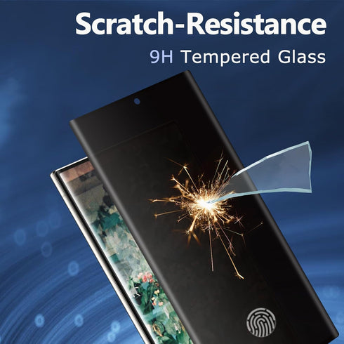 Privacy Screen Protector Samsung Galaxy S23 Ultra, Anti-Spy Tempered Glass, Bubble Free Tempered Glass Film, Anti Scratch, Black Private Tempered ...