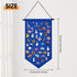 Kunyeah Wall Hanging Brooch Organizer Storage Case Colorful Canvas Pin Board Stand Enamel Pin Badge Hanging Holder Display Banner Earrings Collect...