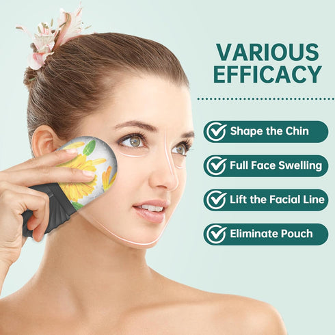 Ice Face Roller, Ice Cube Roller for Face?Facial Beauty Ice Roller Skin Care Tools,De-Puff Eye Bags, Reduce Migraine Pain?Black?...