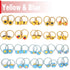 WillingTee 120pcs (60 pairs) Mix Colors GElastic Hair Ties Soft Rubber Bands Hair Bands Holders Pigtails Accessories for Girls Infants Toddlers Ki...