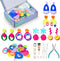 WOOYAS Jewelry Making Kit 120?Pcs Playground Theme Earring Making Kit 6-8 Pairs Fashion Colorful DIY Acrylic Earrings Kits for Women...