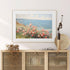 Flower Field Canvas Wall Art Spring Landscape Prints Wildflower Field Poster Vintage Flower Landscape Wall Art Spring Floral Artwork Pink Flower L...
