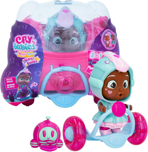 Cry Babies Magic Tears Stars Ayla's House - 11+ Surprise Accessories, Doll | Kids Age 3+...