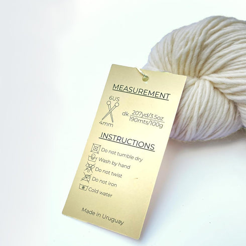 100% Merino wool yarn - Luxurious and Soft Yarn for Hand Knitting & Crocheting - Premium & Durable Hand Dyed Yarn, 207 yards, 3.5 ounces, DK Weigh...