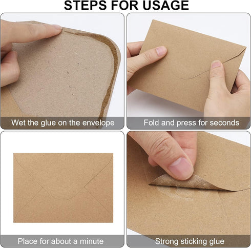 50 Pack Kraft 4x6 Envelopes, Contour Flap A4 Envelopes for Engagement Invites, Weddings Invitation, announcements, Baby shower, Perfect for RSVP C...