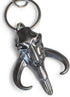Star Wars Mandalorian Mythosaur Logo Car & Backpack Keychain Ring - Awesome & Heavy Duty 3D Flat Back Metal Key Holder Organizer - Cool Collectibl...
