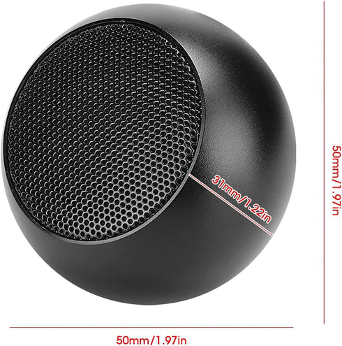 Zopsc Portable Aluminum Mini Hi-Fi Stereo Bluetooth Speaker BM3D Black Compact Body Clear Sound Hands- Call Loudspeaker Box...